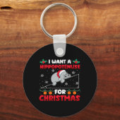 Porte-clés Funky Noël Math Enseignant Hippopoténose Math Lo (Recto)