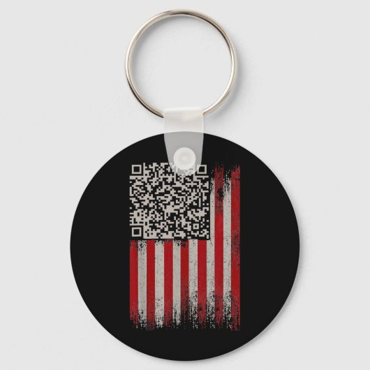 Porte-clés Funky Qr Trump Dancing Code (Recto)