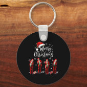 Porte-clés Funky Trump Dance Santa Claus Joyeux Noël (Recto)