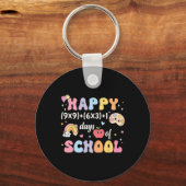 Porte-clés Funny 100th Day Math Formula 100 Days Of School Ma (Recto)