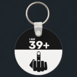 Porte-clés Funny 40th Birthday Gift, 39 Plus one Checker<br><div class="desc">A funny 40th birthday keychain could be described as a humorous and light-hearted way to celebrate someone's milestone birthday. It could include jokes or puns about getting older, as well as personalized messages and inside jokes. Some possible descriptions for a funny 40th birthday Ceramic Ornament could include: A witty and...</div>