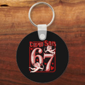 Porte-clés Funny 67 Cud Says 67 Valentine Couple Matching Six (Recto)