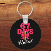 Porte-clés Funny 67 Days Of School Pencil Bow Design (Recto)