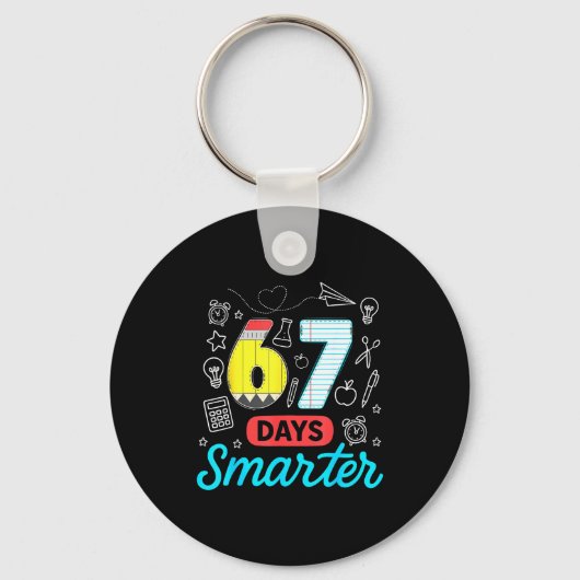 Porte-clés Funny 67 Days Smarter Six Seven Meme Teachers Stud (Recto)