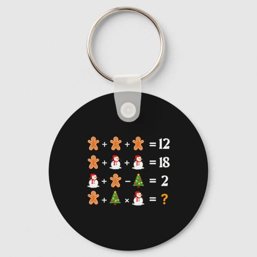 Porte-clés Funny 6 7 Meme Christmas Order Of Operations Math (Recto)
