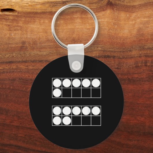 Porte-clés Funny 6 7 Number Math Teachers Students Six Seven (Recto)