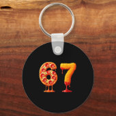 Porte-clés Funny 6 7 Zza Nugget Meme Six Seven 67 Food Lovers (Recto)