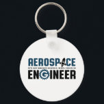 Porte-clés Funny Aerospace Engineer Humour C'est Rocket Scien<br><div class="desc">ingénierie aérospatiale. Ce n'est pas sorcier. Attendez, oui. Marchandises amusantes pour les ingénieurs geeks et nerd qui aiment l'humour, citations pleines d'esprit et blagues. Conception cool à porter sur votre travail et montrer votre passion dans l'aéronautique, les engins spatiaux et la science des fusées. Grand cadeau pour papa, père, mère,...</div>