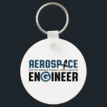 Porte-clés Funny Aerospace Engineer Humour C'est Rocket Scien<br><div class="desc">ingénierie aérospatiale. Ce n'est pas sorcier. Attendez, oui. Marchandises amusantes pour les ingénieurs geeks et nerd qui aiment l'humour, citations pleines d'esprit et blagues. Conception cool à porter sur votre travail et montrer votre passion dans l'aéronautique, les engins spatiaux et la science des fusées. Grand cadeau pour papa, père, mère,...</div>