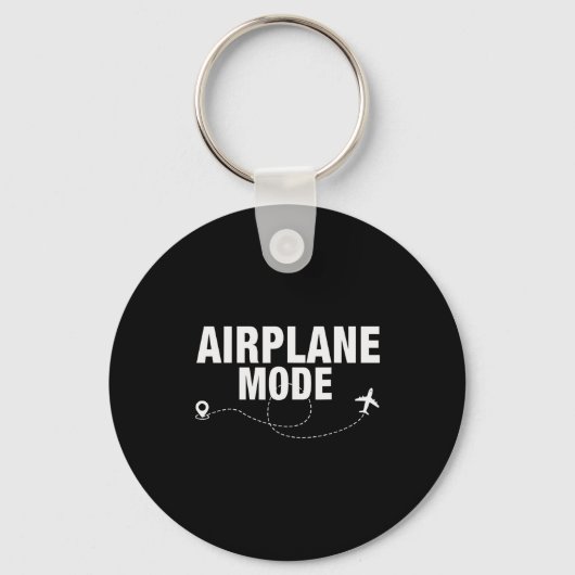 Porte-clés Funny Airplane Mode Flying Traveler Gift (Recto)