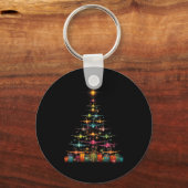 Porte-clés Funny Airplanes Christmas Tree Graphic Air Planes  (Recto)