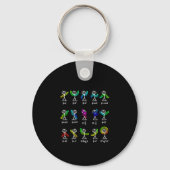 Porte-clés Funny Algebra Danse Fonction Math Enseignant Geek (Verso)