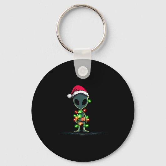 Porte-clés Funny Alien Christmas Graphics Lights Lover Extrat (Recto)