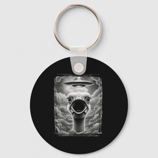 Porte-clés Funny Alien Turkey Ufo Selfie Thanksgiving Men Wom (Recto)