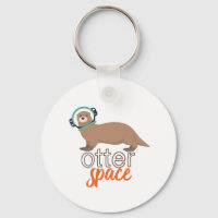 Funny Animal Puns Humor Otter Space Cartoon