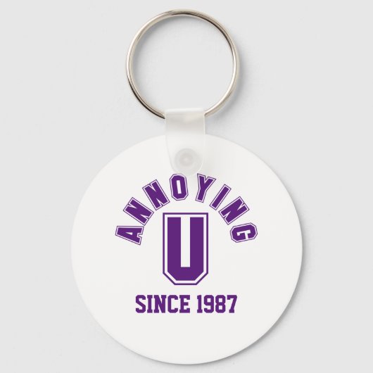 Porte-clés Funny Annoying You Keychain, Purple (Recto)
