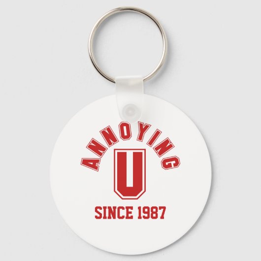 Porte-clés Funny Annoying You Keychain, Red (Recto)