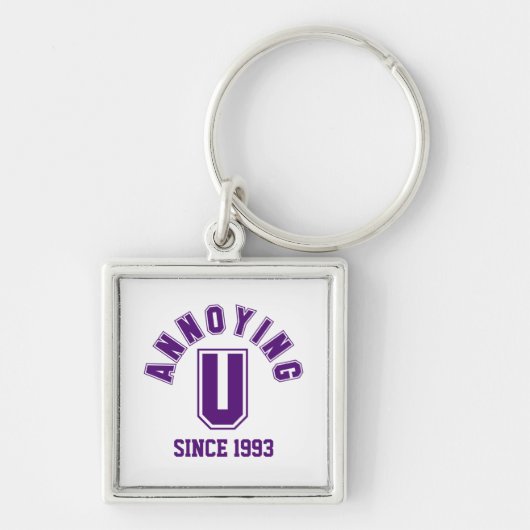 Porte-clés Funny Annoying You Premium Keychain, Purple (Devant)