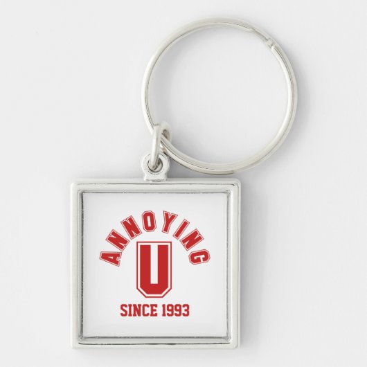 Porte-clés Funny Annoying You Premium Keychain, Red (Devant)