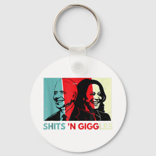 Porte-clés Funny Anti Biden Harris Shits'n Giggles Politique