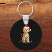 Porte-clés Funny Ao Christmas Graphics Dog Lights Lover  (Recto)