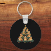 Porte-clés Funny arbre de Noël de Capybara (Recto)