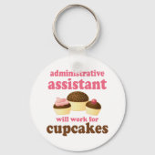 Porte-clés Funny Assistant administratif (Recto)