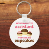 Porte-clés Funny Assistant administratif (Recto)