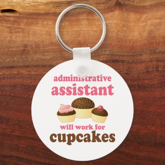 Porte-clés Funny Assistant administratif (Recto)