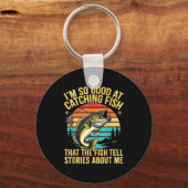 Porte-clés Funny B Fishing Quote Angler Snnerbait Lure Humor  (Recto)