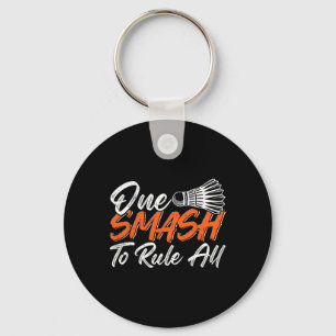 Porte-clés Funny Badminton Humour Smash Shuttle Birdie Sport 