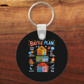 Porte-clés Funny Battle Plan Christmas Home Kids Hand Dawn Al (Recto)
