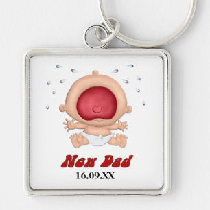 Porte-clés Funny Bawling Baby for New Dad - Personnaliser