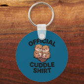 Porte-clés Funny Beavers Hugging Cuddle  (Recto)