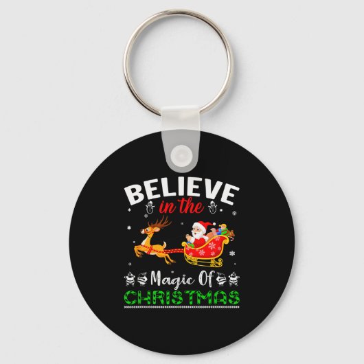 Porte-clés Funny Believe In The Magic Of Christmas (Recto)