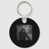 Porte-clés Funny Bigfoot Sasquatch Selfie Santa Claus Xmas Ch (Recto)