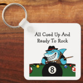 Porte-clés Funny Billiards Pool Hall Theme (Recto)