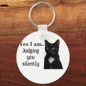 Porte-clés Funny Black Cat Porte - clé (Verso)