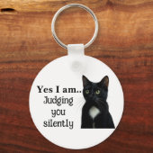 Porte-clés Funny Black Cat Porte - clé (Recto)