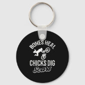 Porte-clés Funny Bones Heal Chicks Dig S Bmx Biking  (Recto)