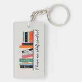 Porte-clés Funny Bookish No Shelf Control (Dos)