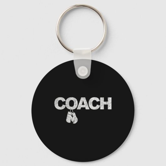 Porte-clés Funny Boxing Coach Boxer Trainer Retro 1 (Recto)