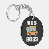Porte-clés Funny Bus Boss School Bus Driver (Devant gauche)