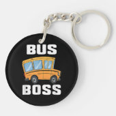 Porte-clés Funny Bus Boss School Bus Driver (Dos)