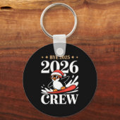 Porte-clés Funny Bye 2025 2026 Crew New Year Friends Squad  (Recto)