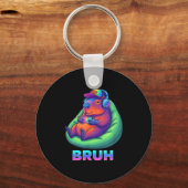 Porte-clés Funny Capybara Bruh Video Games Lovers (Recto)