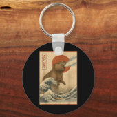Porte-clés Funny Capybara Japonaise Vague Capyzilla Garçons F (Recto)