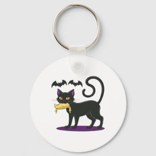 Porte-clés Funny Cat Halloween élection de vote 2024 États-Un