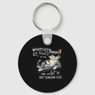 Porte-clés Funny Cat Shirt Drôle Citation Tee - shirts Graphi