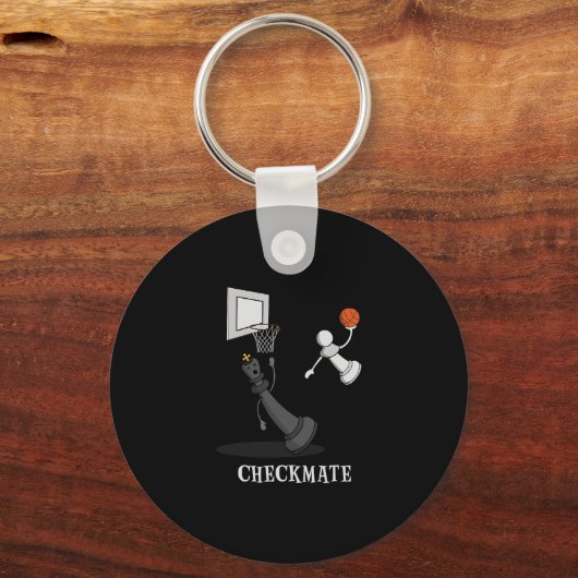 Porte-clés Funny Checkmate Chess Sketll Game Board King Pawn (Recto)